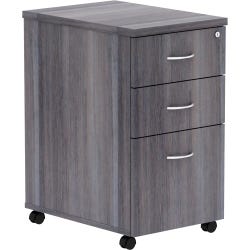 Image for Classroom Select Laminate Mobile 3 Drawer Pedestal, 15-3/4 x 22 x 28-5/8 Inches, Weathered Charcoal from School Specialty