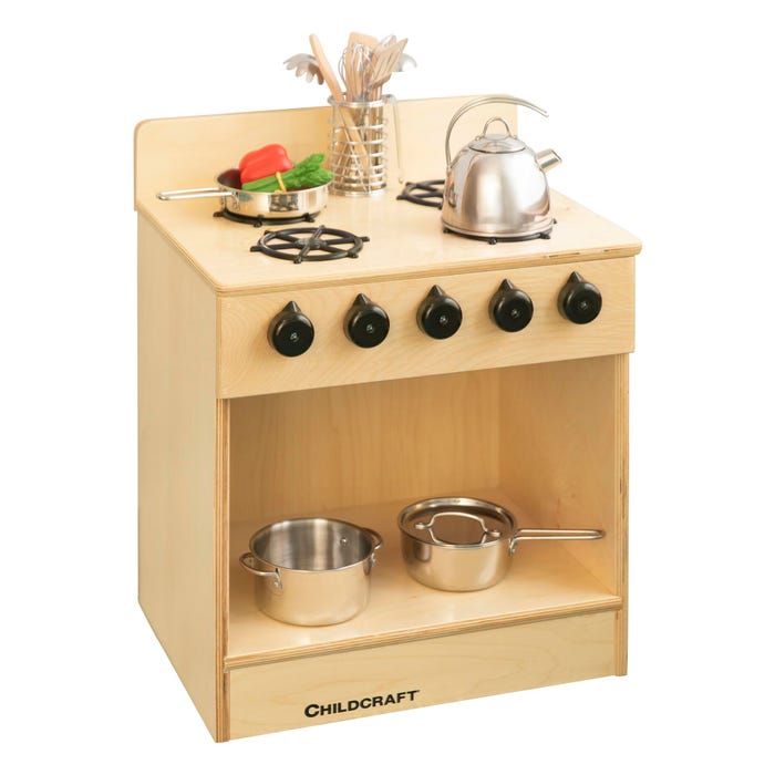 Childcraft Toddler Stove, Wooden, 18 x 13-3/8 x 21-1/2 Inches