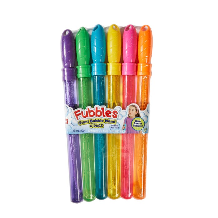 Fubbles Bubble Wands 4 Ounce, Set of 6