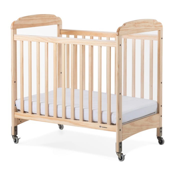 Foundations Serenity Fixed Side Clearview Crib, 39-1/4 x 26-1/4 x 40 Inches, Natural