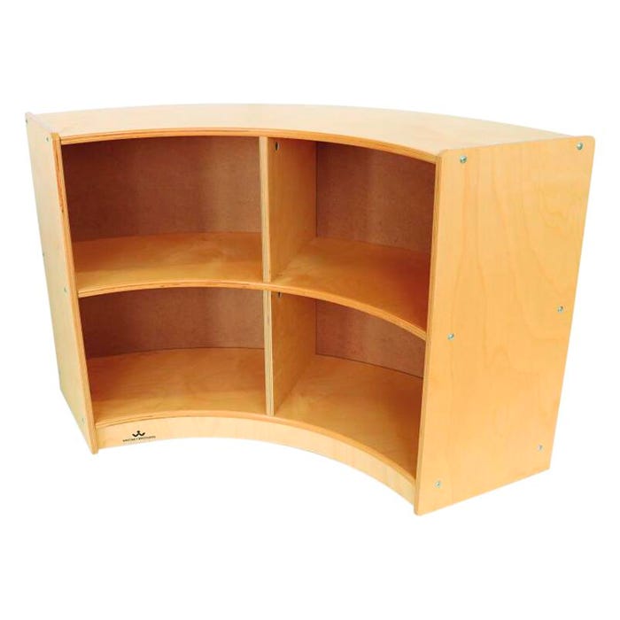 Whitney Brothers Curved Storage - Back Out Curve, 41 x 11-3/4 x 24 Inches