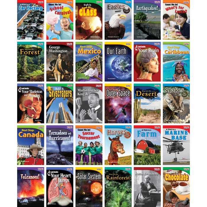 Teacher Created Materials TIME FOR KIDS Informational Text Readers Grade 2, Set of 30