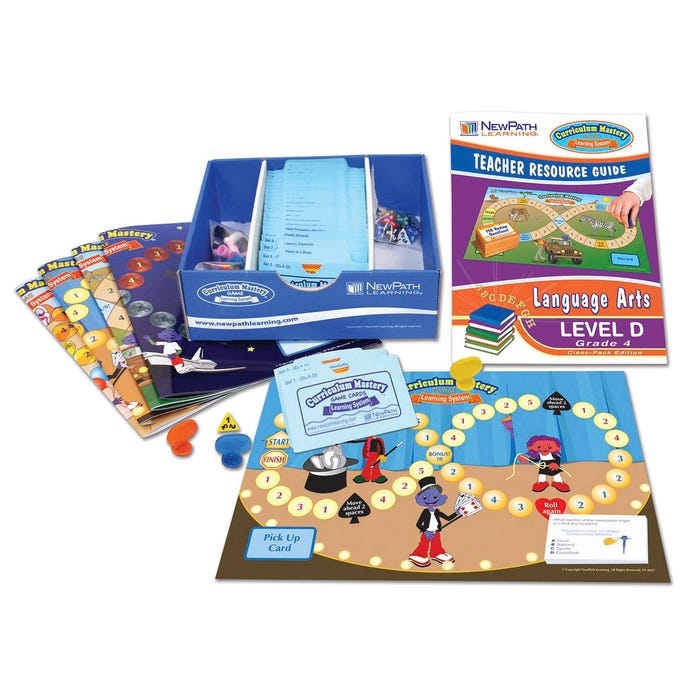 NewPath Learning English Language Arts Curriculum Mastery Games Class Pack Edition, Grade 4
