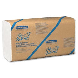 Scott Paper Towels, White, Carton of 16