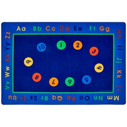 Carpets for Kids Premium Basic Concepts Literacy Carpet, Rectangle 4002396