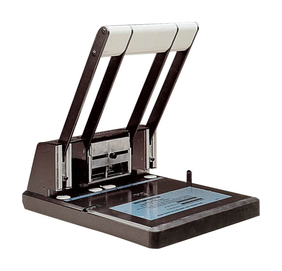 Bostitch Anti-Microbial Extreme Duty 2-3 Hole Punch, 160 Sheets, Black 010396