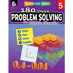 Shell Education 180 Days of Problem Solving for Fifth Grade