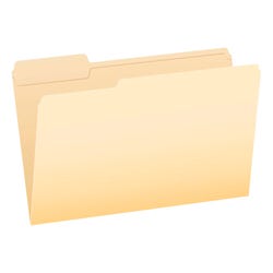 Pendaflex Reinforced File Folder, Legal Size, 1/3 Cut Tabs, Manila, Pack of 100, Item Number 1436445