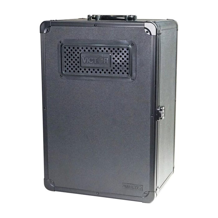 Victor Vaultz Lockable Cell Phone Storage Locker, Holds 32 Devices, 11 x 9 x 18 Inches, Black
