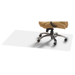 Floortex ClearTex Hard Floor Rectangular PVC Mat - Chair Mat, f/ Hard Floors, 48 x 60 Inches, Clear
