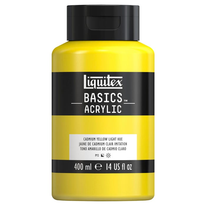 Liquitex BASICS Acrylic Paint, 14 Ounce Jar, Cadmium Yellow Light Hue