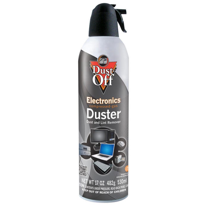 Dust-Off Compressed Gas Duster for Electronics, 17 Ounces