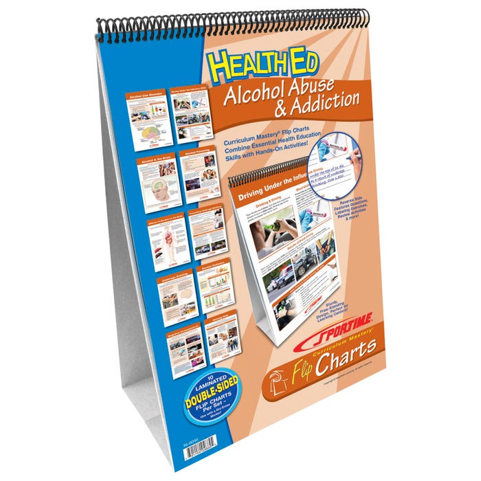 Sportime Alcohol Abuse and Addiction Flip Chart Set, Grades 5 to 12