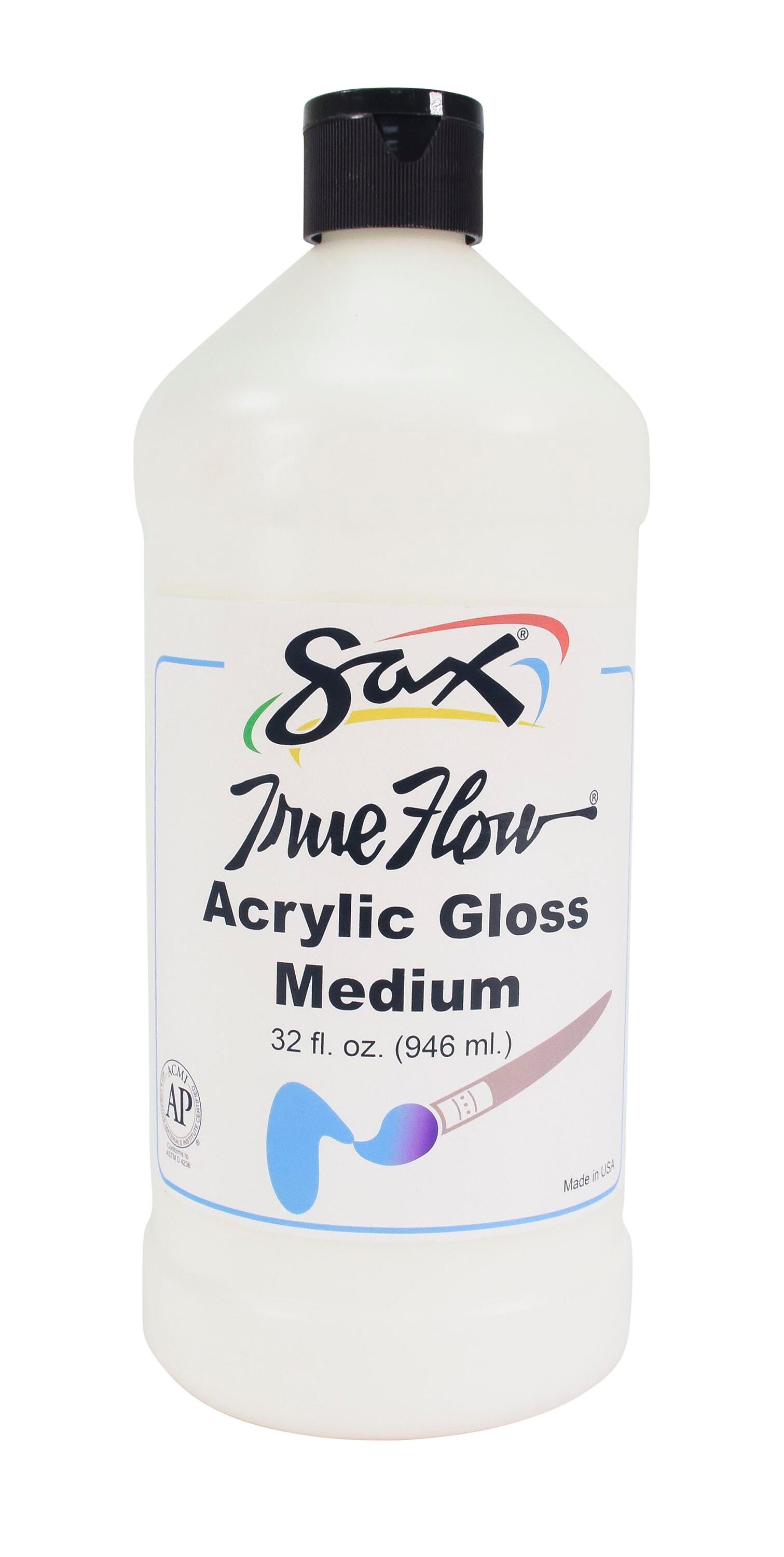 Sax Acrylic Gloss Medium Preparation and Protection, 1 Quart Item Number 442136