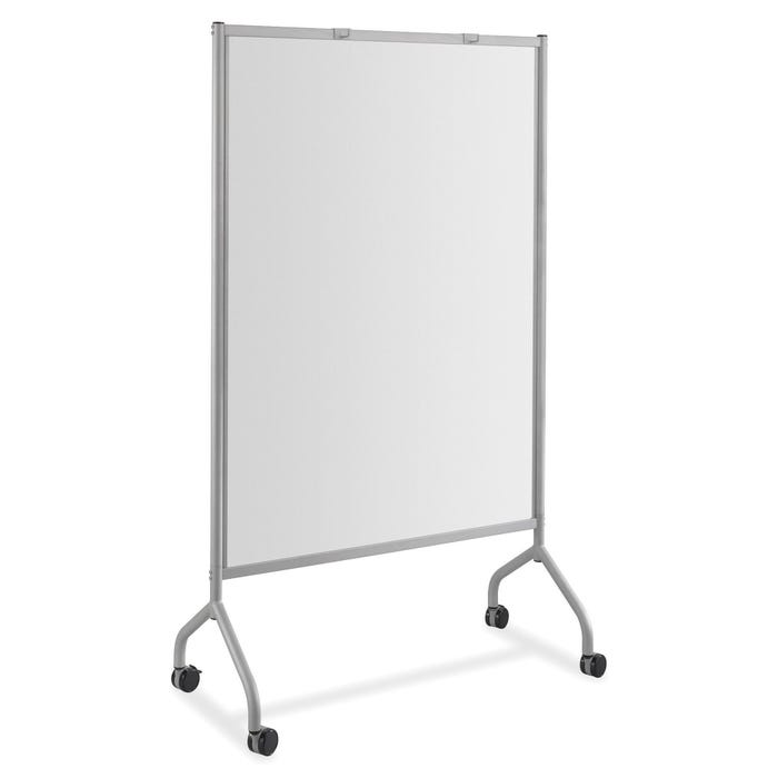 Safco Impromptu Magnetic Collaboration Screen with Full Magnetic Whiteboard Panel, 42 x 72 Inches, Steel Gray Frame
