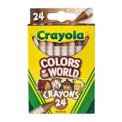 Crayola Colors of the World Crayons, Pack of 24 2090274