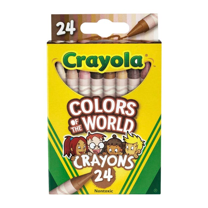 Crayola Colors of the World Crayons, Pack of 24