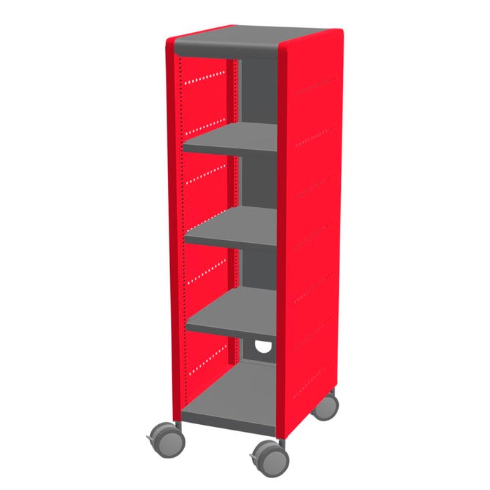 Classroom Select Geode Tall Single Wide Cabinet, 3 Shelves
