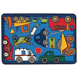Carpets for Kids KID$Value Wheels On the Go Carpet, Rectangle 4002339