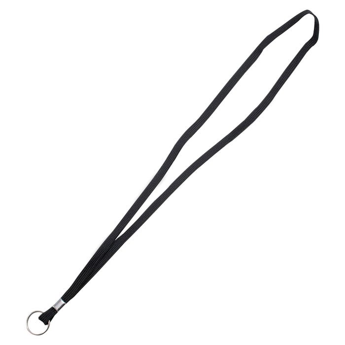 Advantus Lanyard, w/ Ring, 36 Inches, Pack of 24, Black
