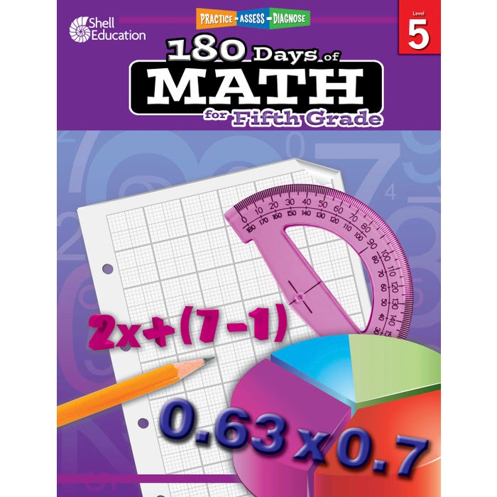 Shell Education 180 Days of Math for Fifth Grade
