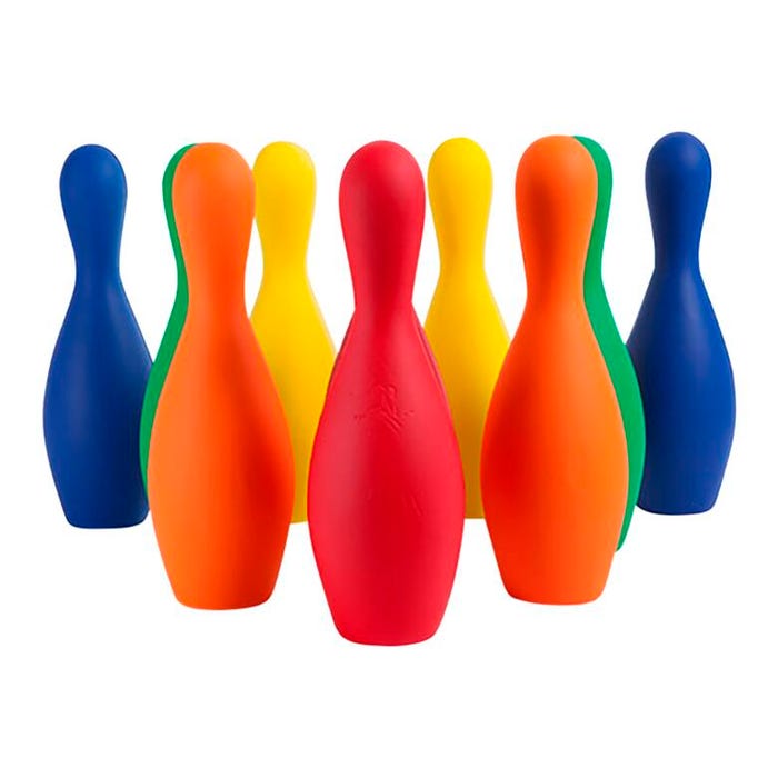 Champion Sports Foam Bowling Pin Set, Assorted Colors