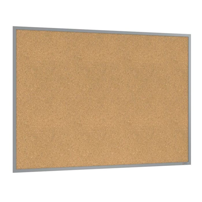 Ghent Natural Cork Bulletin Board with Aluminum Frame, 3 x 4 feet