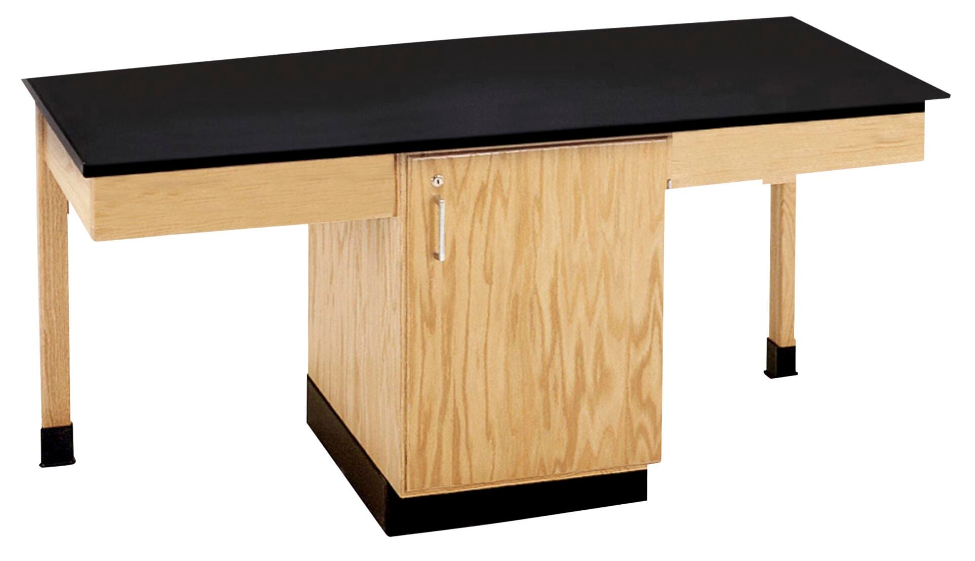 Image for Diversified Spaces Kinetic Four-Student Workstation with Storage Cabinet, 66 x 42 x 30-1/4 Inches, ChemGuard Top from School Specialty