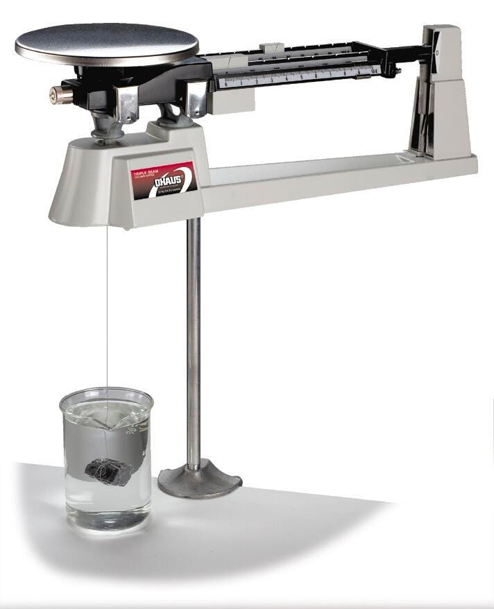 Ohaus Specific Gravity Rod and Clamp, Item Number 595596