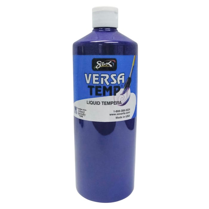 Sax Versatemp Heavy-Bodied Tempera Paint, 1 Quart, Violet