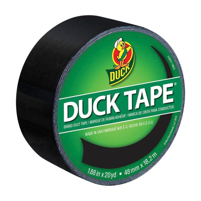 Duck Tape Colored Duct Tape, 1-7/8 Inches x 20 Yards, Black