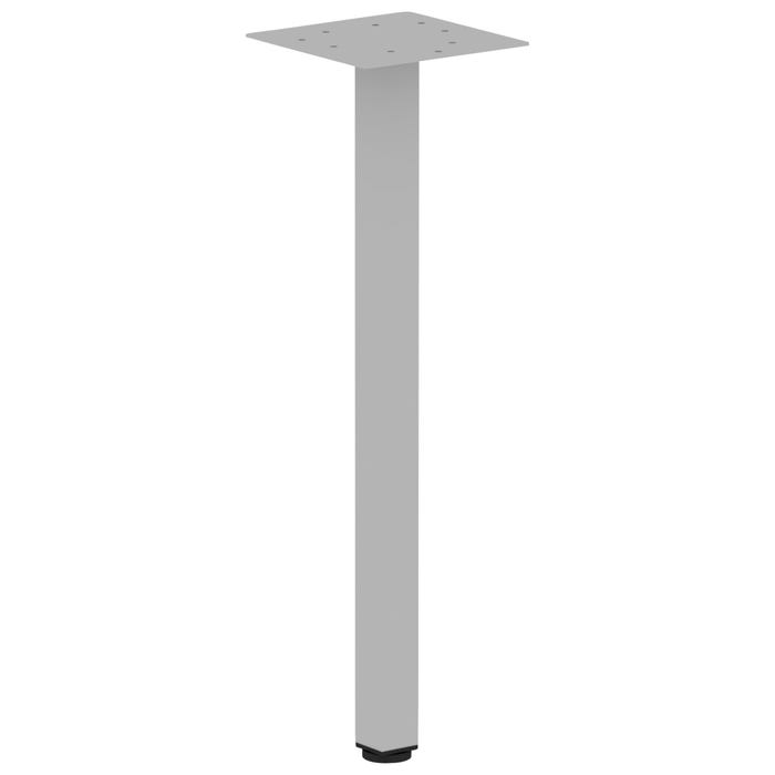 Lorell Offset Square Leg, 28-1/2 Inches, Silver