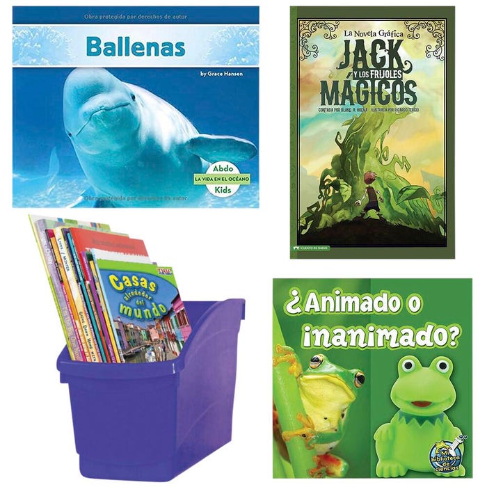 Achieve It! Spanish Leveled Readers I-J Fiction & Nonfiction, Set of 50