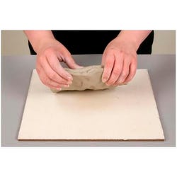 Image for AMACO Canvas Covered Board, 10 x 10 x 1/4 Inches, Tan from School Specialty
