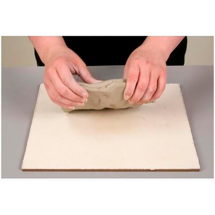 AMACO Canvas Covered Board, 10 x 10 x 1/4 Inches, Tan