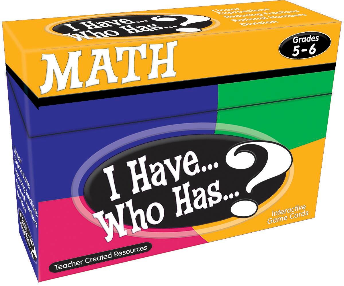 Teacher Created Resources Game - I Have, Who Has Math - Grade 5-6 1433602
