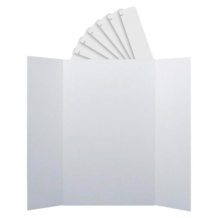 Flipside Project Board with Header, 36 x 48 Inches, White, Pack of 24