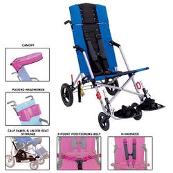 Convaid Cruiser Transit Stroller, Cordura Fabric, 100 Pound Capacity, CX14T 2124736