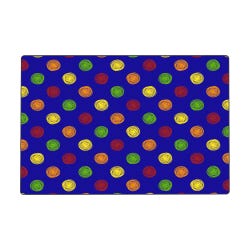 Childcraft Doodle Dots Carpet, 8 x 12 Feet, Rectangle, Primary