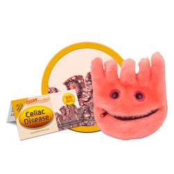 GIANTmicrobes Celiac Disease Plush, 5 to 8 Inches, Item Number 1590796