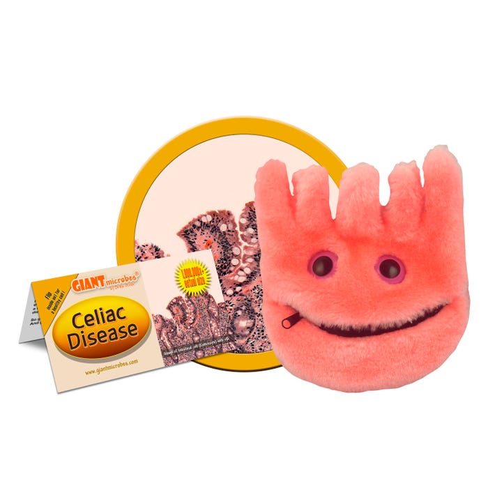 GIANTmicrobes Celiac Disease Plush, 5 to 8 Inches