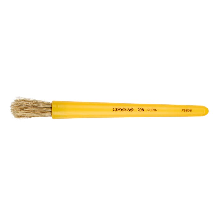 Crayola Jumbo Brush, Round, Plastic Handle, 1/2 Inch