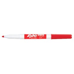 EXPO Low Odor Dry Erase Markers, Fine Tip, Red, Pack of 12 1333749