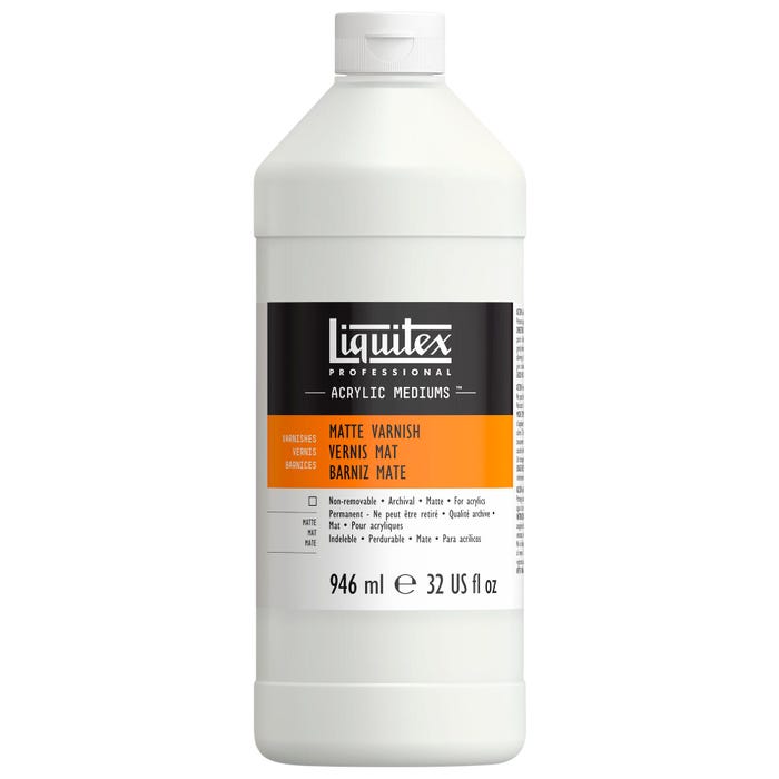 Liquitex Non-Toxic Acrylic Varnish, 1 qt Squeeze Bottle, Matte