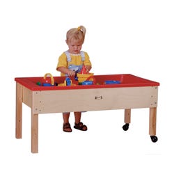 Jonti-Craft Early Childhood Sand and Water Sensory Table with Activity Cover, 42 x 23 x 20 Inches 502589