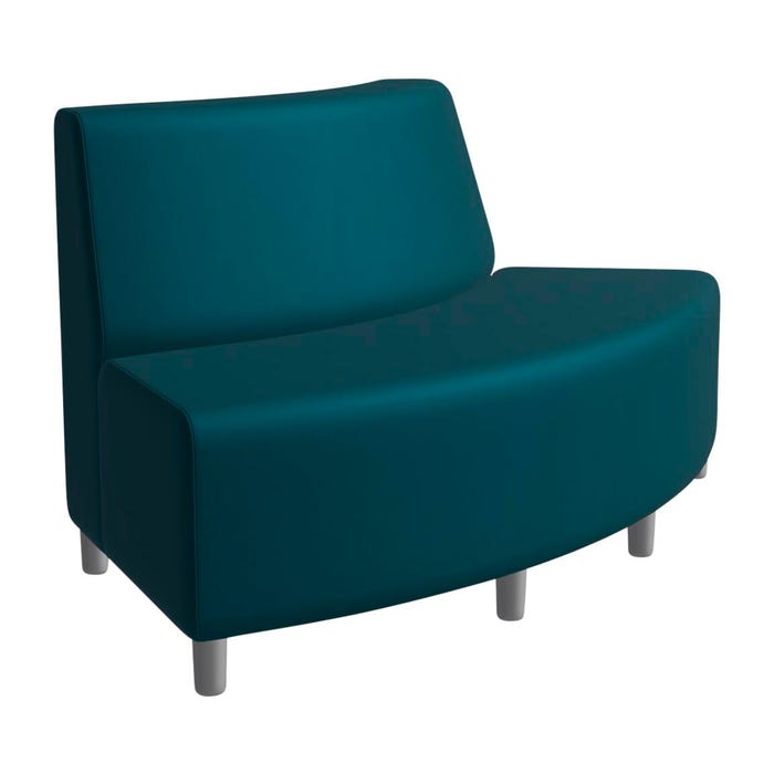 Classroom Select Soft Seating NeoLounge Armless Sofa, Outward Curve