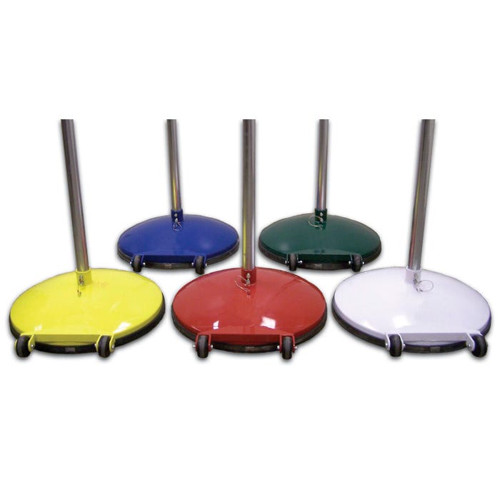 Jaypro Game Standard, Blue Base with Natural Steel Upright, 145 Pounds, Pair of 2