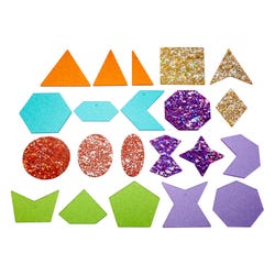 TickiT Rainbow Glitter Shapes, Set of 21, Item Number 2089116