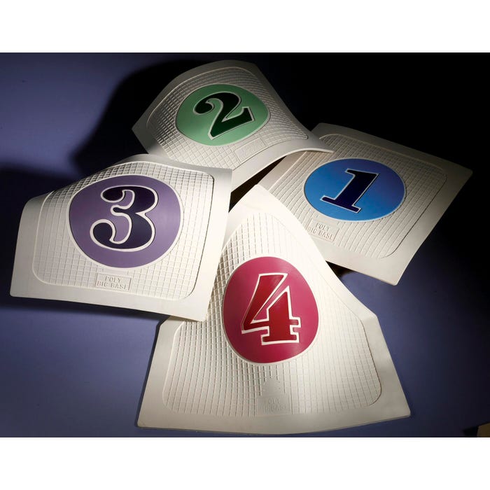 Poly Enterprises Giant Throwdown Bases, 16 x 16 Inches, Set of 4