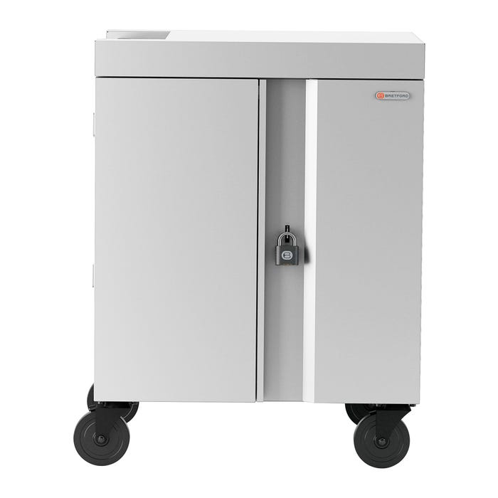 Bretford CUBE CUBE Cart Pre-Wired, 32 USB-C Power Adapters